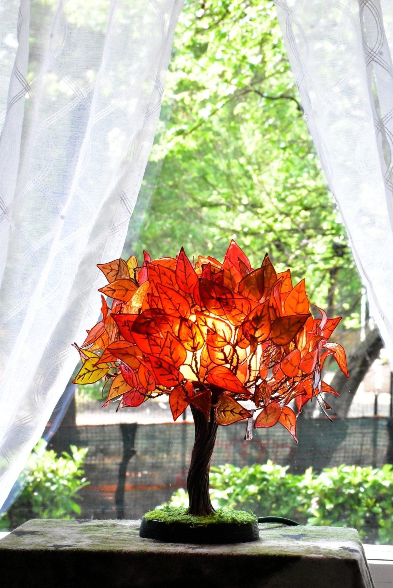 Lampada da tavolo albero d'autunno - Fiorediluce