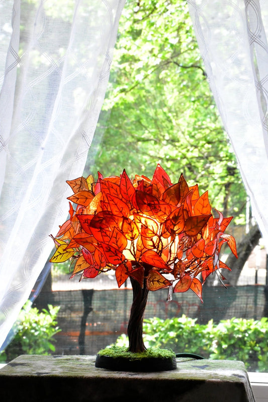 Lampada da tavolo albero d'autunno - Fiorediluce