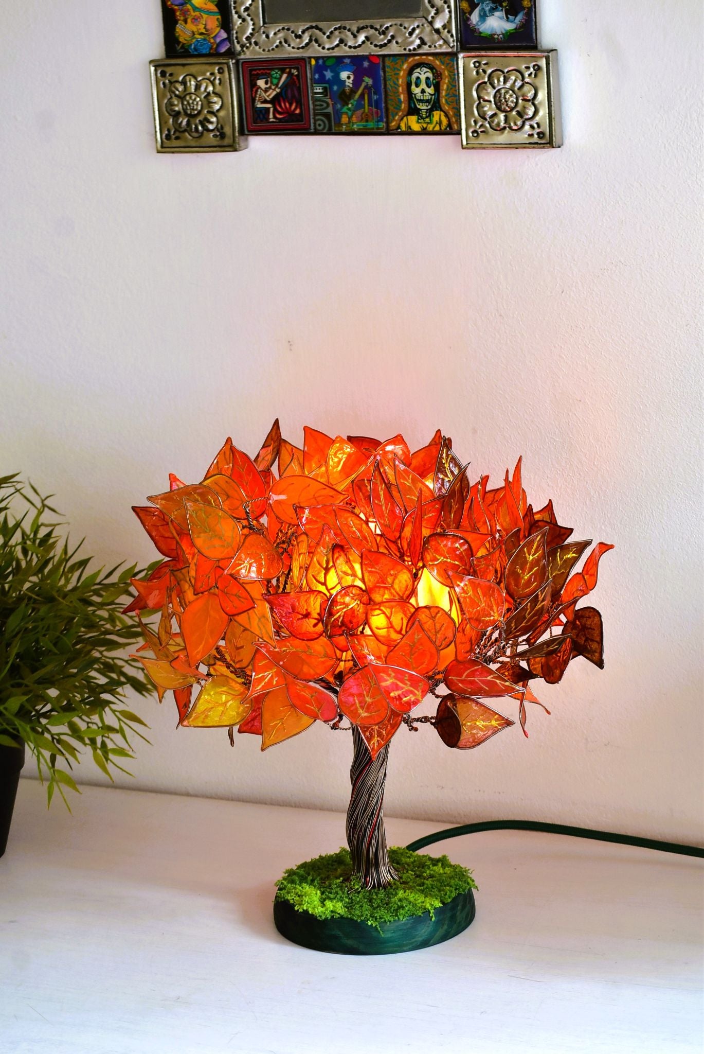 Lampada da tavolo albero d'autunno - Fiorediluce